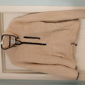 Cream colored Quarter zip, brand PINK
